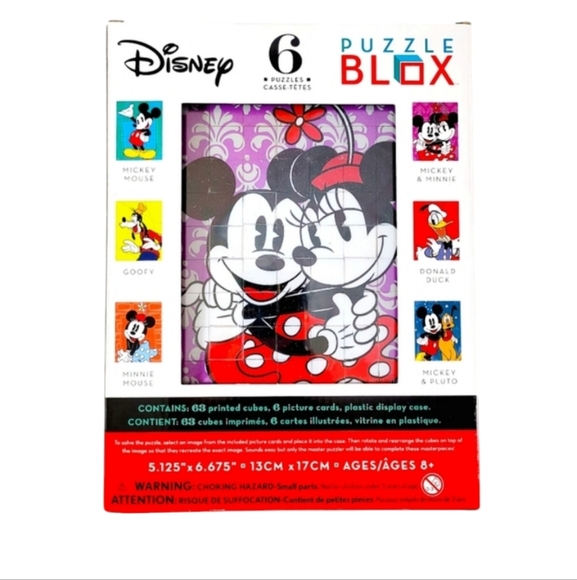 Brainwright Disney Puzzle Blox ~ 6-Sided Puzzle ~ 63 Cubes ~ Ages 8+ - Picture 2 of 3